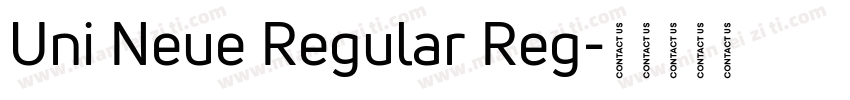 Uni Neue Regular Reg字体转换